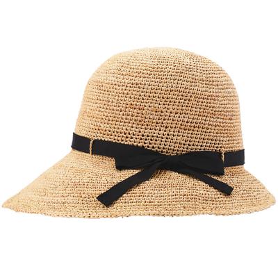 Hat Founded In Chloe2 Raffia Hat Hat Ribbon Hat Actress Hat UV Protection UV Protection Wide Brim Hat Size (Tanaka Store, 1890) Women's (Raffia