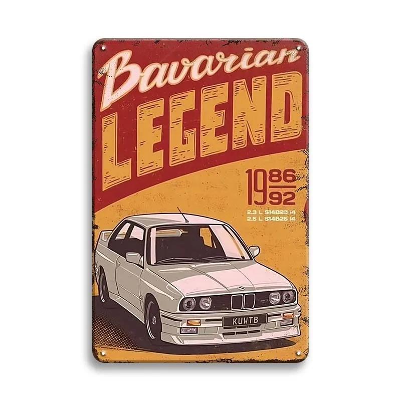 Vintage Bil Tennskylt Klassisk Fordon Plåttavla Affisch Metallväggskyltar Dekor Bar Garage Dekorativa Plaketter Konst Pin Up Bo