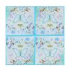 20Pcs/pack Rose Flower Butterfly Printed Table Napkins Wood Pulp Paper Party Disposable Placemats