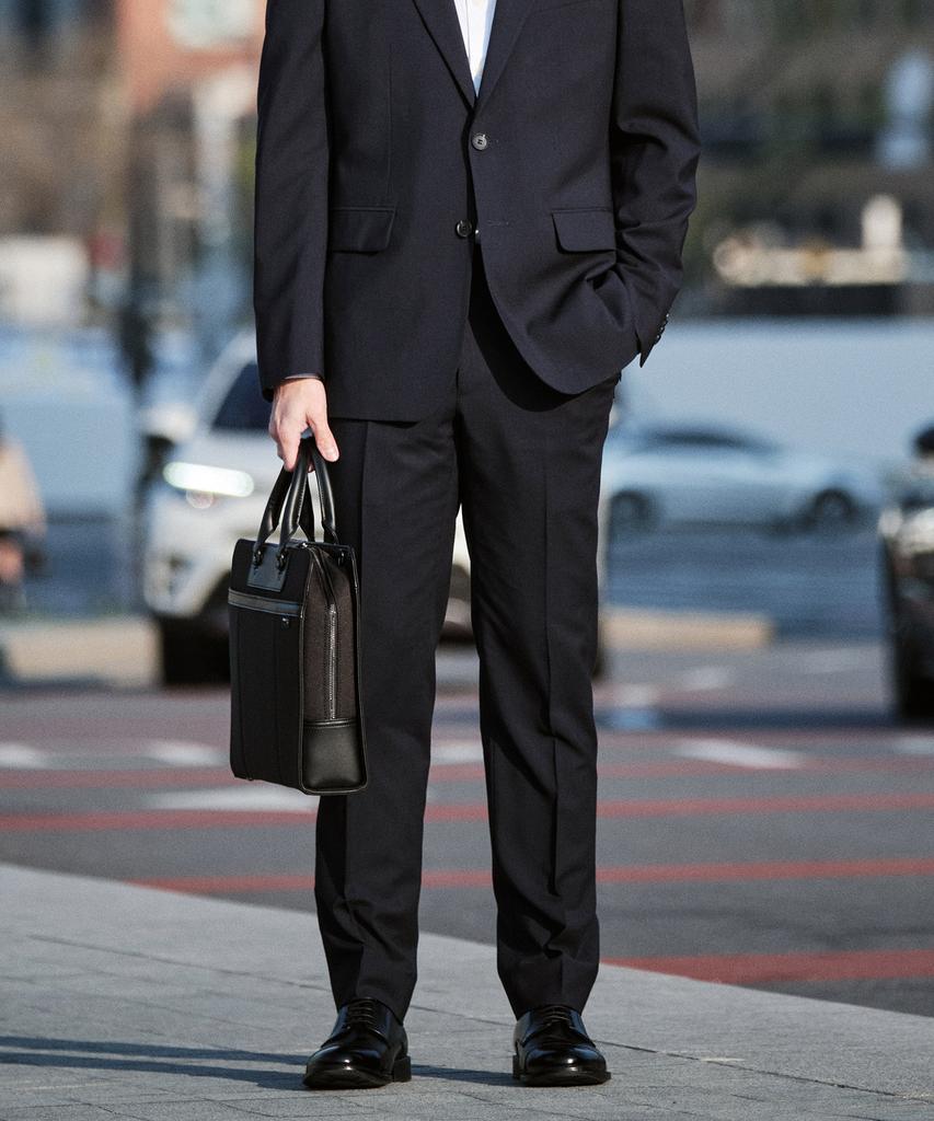 STCO Italy Malane Summer Wool Formal Pants_Navy (Classic Fit)_Sslwb91Csn