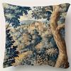 Medieval Castle Forest Tapestry Throw Pillow Cover Vintage European Landscape Art Decorative Cushion Case For Bedroom Home Decor
