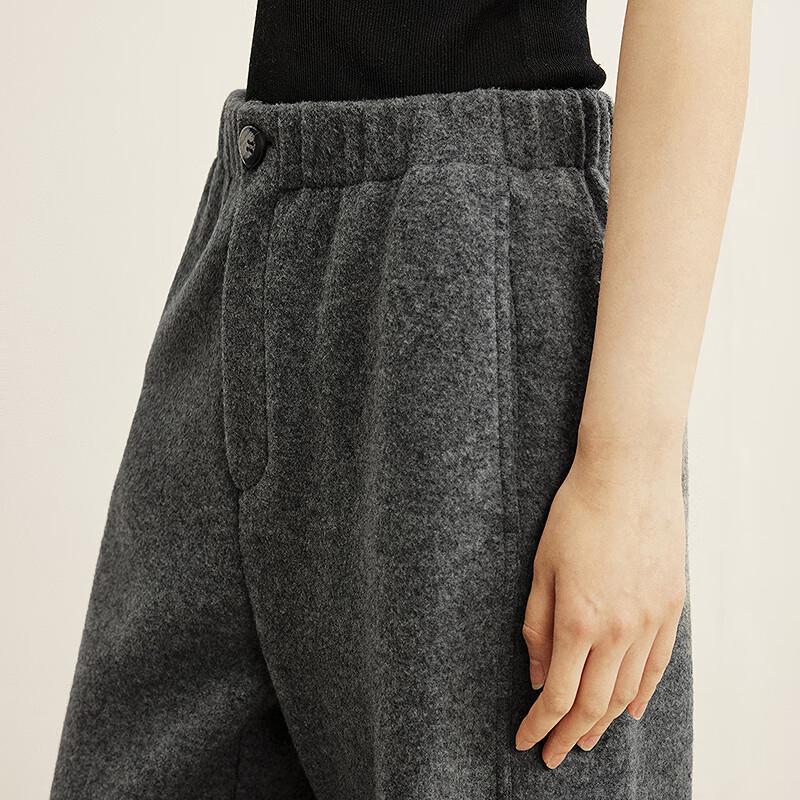 Less 2025 Winter Merino Wool Straight-Leg Trousers