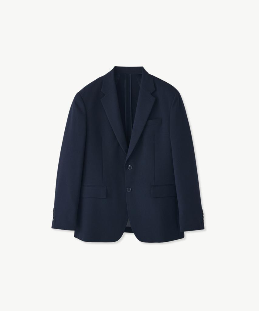 Stco [Summer Setup] 4-Way-Stretch Lightweight Twill Setup Set_Navy (Relaxed Fit)_Sejwb01Set