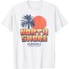 North Shore Hawaii Retro Sunset Palm Tree Hawaiian Beach T-Shirt