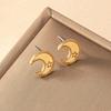 Women's Earrings, Simple Star and Moon Earrings, Suitable for Daily Wear and Ramadan Celebrations