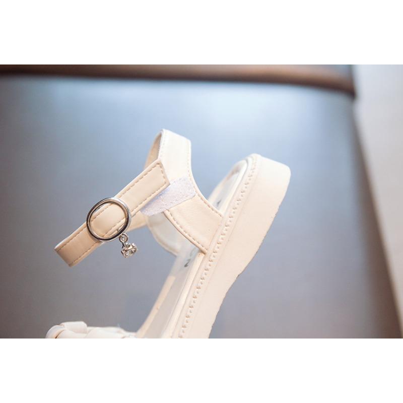 Girls’ Sandals, Summer New Arrival, Soft-Soled Non-Slip Flat Beach Shoes, Older Kids’ Fashionable Princess Shoes