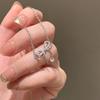 Zircon Bow Knot Pendant Necklace For Women Design Elegant Korean Charms