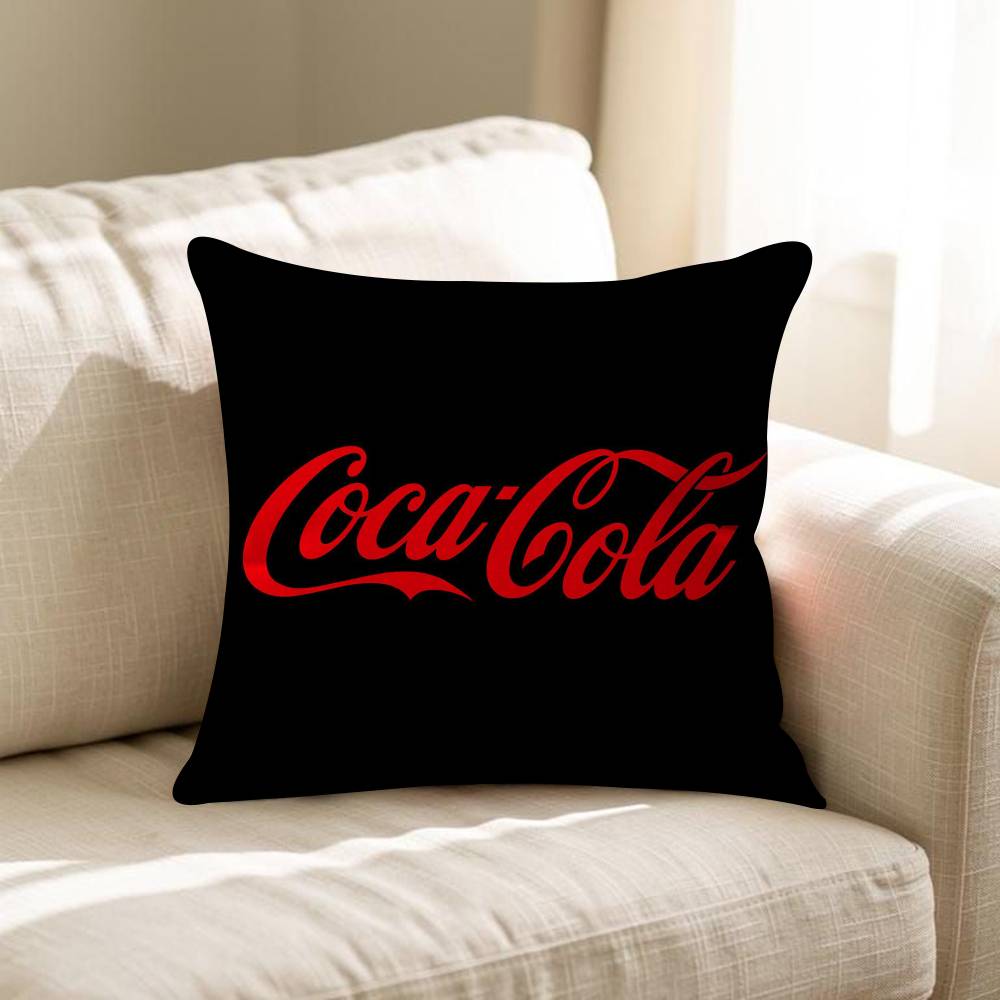 Soda Water C-Coca-C-Cola Personalized Pillow Cover Kids Bedroom Wild Party Decor Pillowcase Kid Birthday Shower Gift
