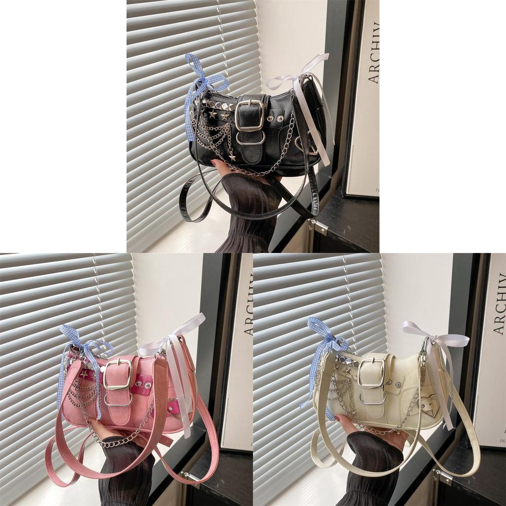 Small Square Handbag With Detail And Shoulder Strap For Casual Outings