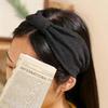 Ribbon Ribbed Turban Hairband (Dark Grey)