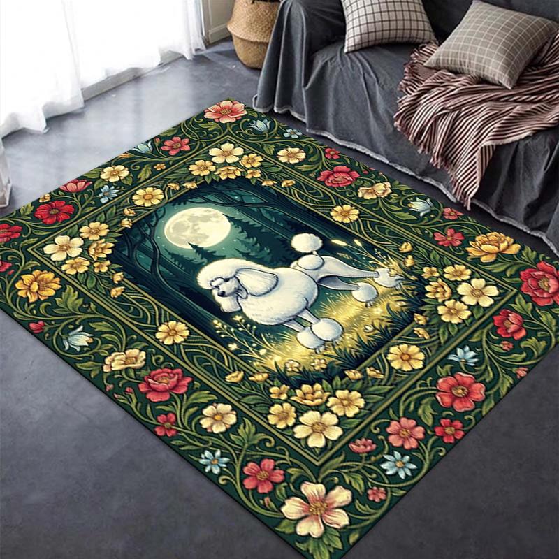 2025 New Poodle Carpet Rug for Living Room Bedroom Home Sofa Decoration,Kids play Non-slip Floor Mat99
