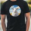 T-Shirt Men Sheep Portrait Motif Cotton Size XS To 5XL