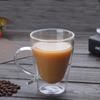 Dubbelwandige huishoudbeker hoge borosilicaatglas koffiekop hoge temperatuur bestendig sapbeker waterbeker