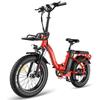 Bicicleta Elétrica Fafrees F20 Max 20" Motor 500W Bicicleta Elétrica Dobrável 48V 30AH Freios a Disco Duplos Carga Máxima 150Kg Display LCD