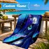 Custom Name Mythic Unicorn Dreams Beach Towel Microfiber Beach Towel, Lightweight and Quick-Dry, for Summer Travel, Swimming Pool Gift