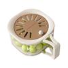 Panier d'égouttage Poignée pliable 2-en-1 Conception lavage égouttage Passoire de cuisine Bol de rangement Bol à laver pour fruits et légumes