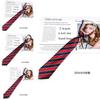 Kids School Uniform Bowtie With Striped Polyester Material For Graduation Photos