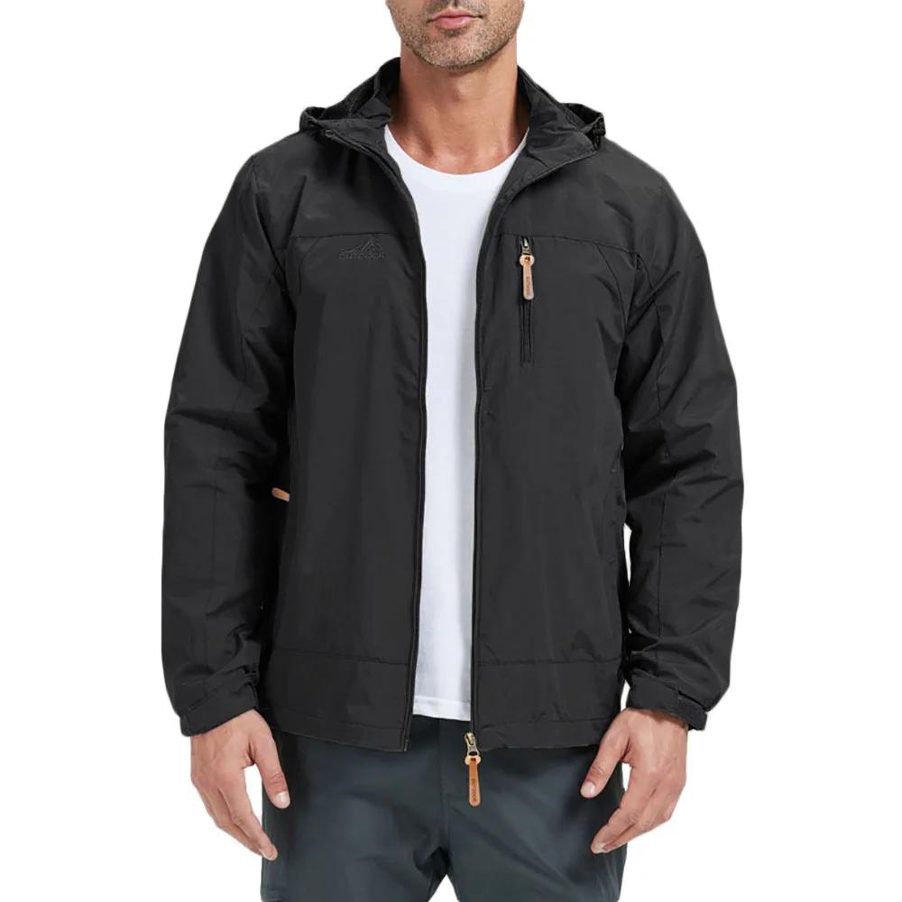 Heren Trendy Jas Outdoor Capuchon Winddicht Waterdicht Slim Fit Ademend Bovenkleding Wandelen Kamperen Klimmen Casual Jassen