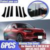 Cars Pillar Posts Stickers For Honda ZR-V ZRV ZR V RZ HRV US 2024 2025 B C Glossy Window Trim Covers Black Film Accessories