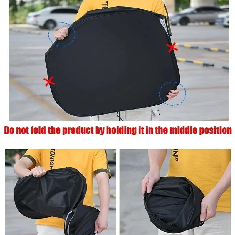 SEAMETAL Car Front Window Sunshade Cover Windshield Visor Windscreen Folding Auto UV Protection Curtain Styling Accessories