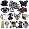 Punk Series Skull Embroidered Decorative Patch for Clothing