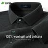 Maglione da uomo Shanshan 100% Lana Pura Casual da Lavoro con Scollo a Revers