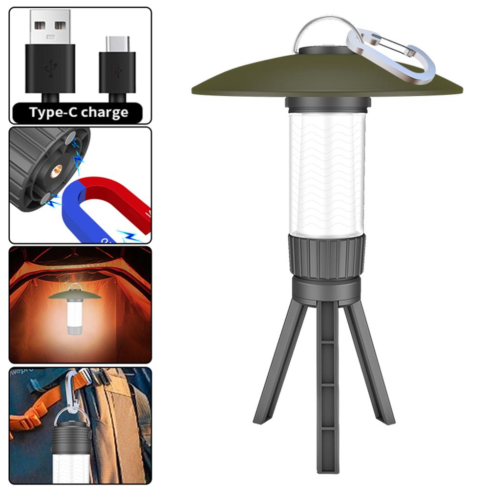 Portable Outdoor Led Camping Lantern Multifunctional Hanging Tent Light Emergency Light With Magnet