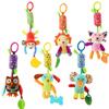 Jucărie pentru bebeluși de pluș Pat agățat pandantiv Plush pentru bebeluși drăguț din desene animate Carucior cu clopoțel de vânt Cărucior pentru dentisor pentru cadouri pentru nou-născuți