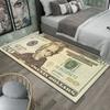 Rubel-US-Dollar Nachttischdecke, Schmutzabweisende und Verschleißfeste Längsstreifen Bodenmatte, Kühlende Fußmatte für das Schlafzimmer