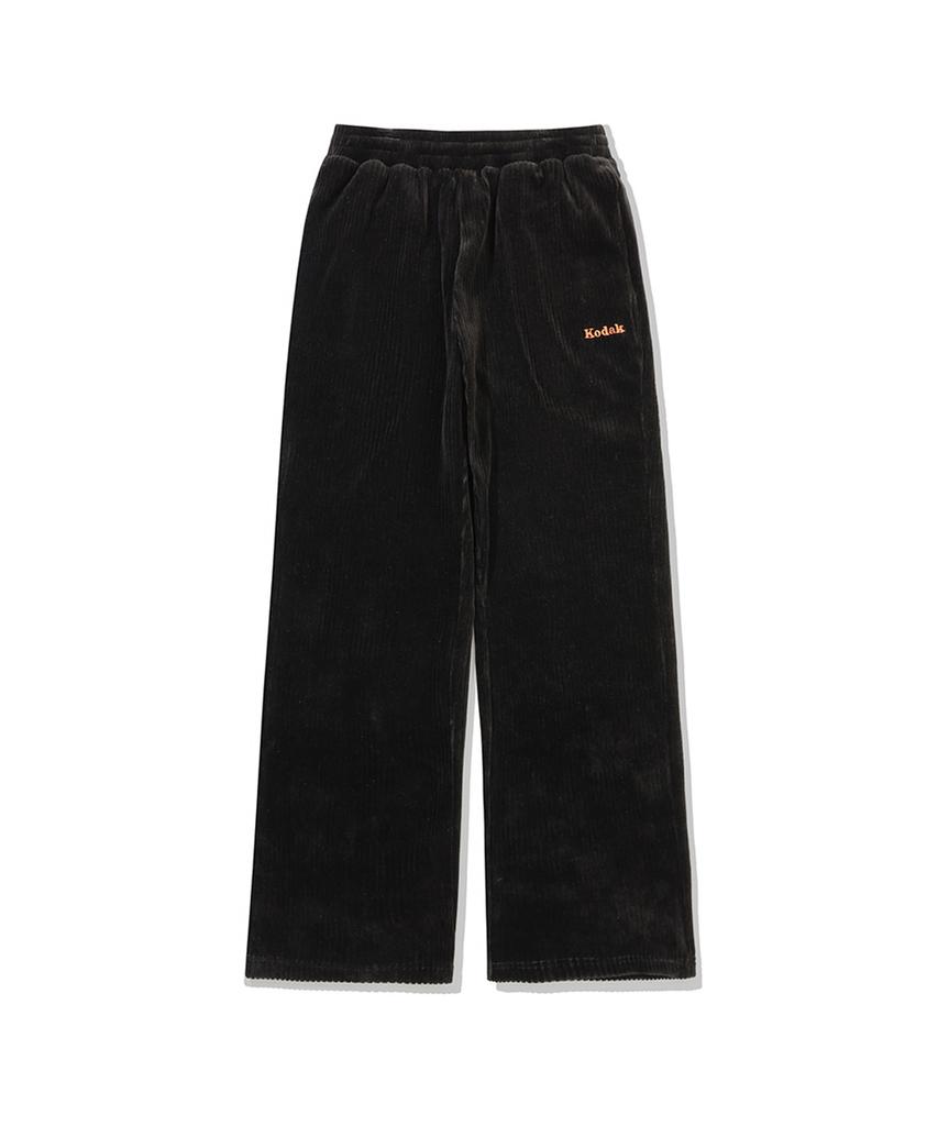 KODAK Cine Kodak Velvet Corduroy Straight Pants Black
