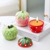 Ceramic Fruit Storage Box for Desktop Decoration Cartoon Strawberry Ornaments Cute Fruit Candle Holder Wholesales 2025 New