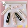 Kawaii Mini Pocket Cat Paw Art Cuțit utilitar Express Box Cuțit Cuțit hârtie Artizanat Ambalare Lamă reîncărcabilă Papetarie