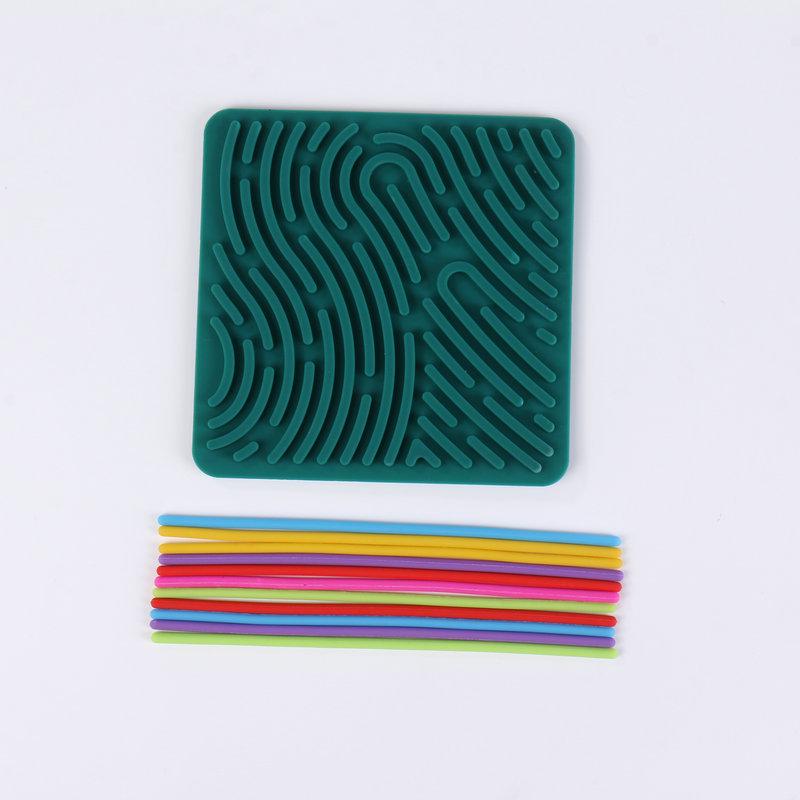 Children's Silicone Sensory Activity Board - Creative Twist & Focus Training Toy