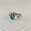 European and American Ocean Series Sea Turtle Starfish Women's Zircon Ring