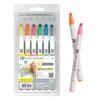 Kuretake Pisak na bazie wody ZIG Clean Color Dot Zestaw 6 kolorów podkreślających TCSD-6100/6VC