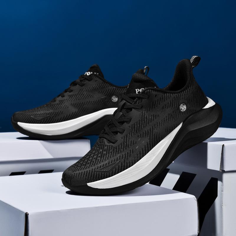 Fashion Couple's Sneakers 2025 New Summer Men's Mesh Breathable Non Slip Running Shoes Fashion Fly Weave Lace Up Women's Casual Shoes