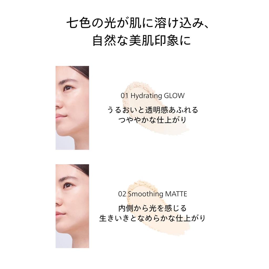 Shiseido Puder Utrwalający Makijaż Essence Skin Setting Powder 01 Nawilżający Blask 7g Puder do Twarzy Puder Sypki Pielęgnacja Serum do Twarzy Sucha Skóra Shiseido Bez Zapachu