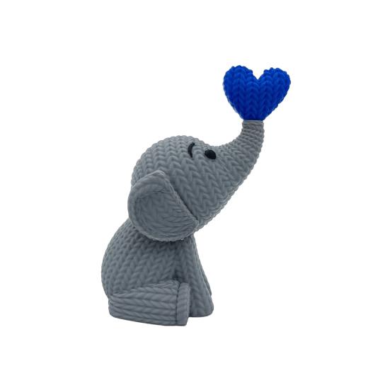 Elefantenherz Skulptur 3D-gedruckte kleine Elefantenfigur für Hochzeitstag, Valentinstag, Wohnzimmer, Schlafzimmer, Desktop-Dekor