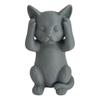 3D Printed Cat Figurine Kittens Hear Speak See No Evil Statue Miniature Cat Ornament Cat Lover Gift for Desk Shelf Cabinet Decoration