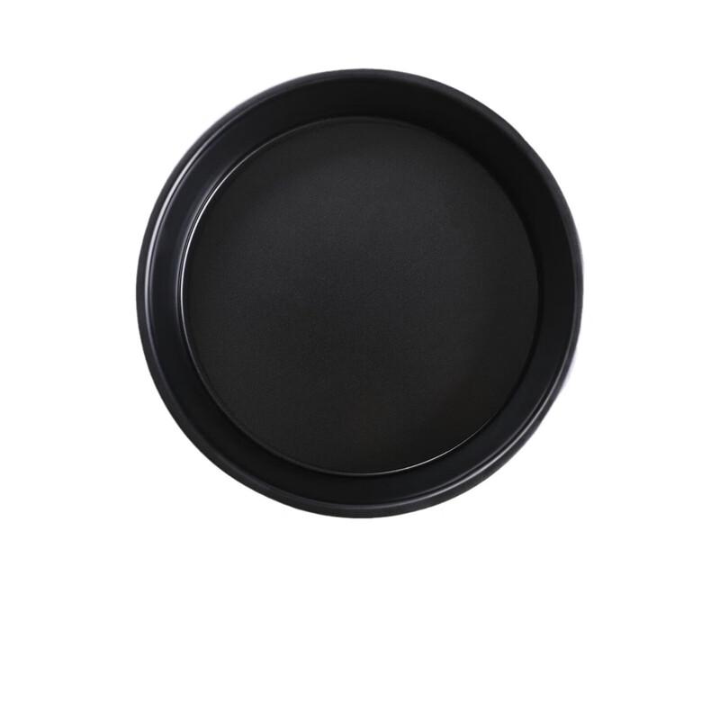 ZISIZ Bright Black Round Pizza & Baking Pan Set