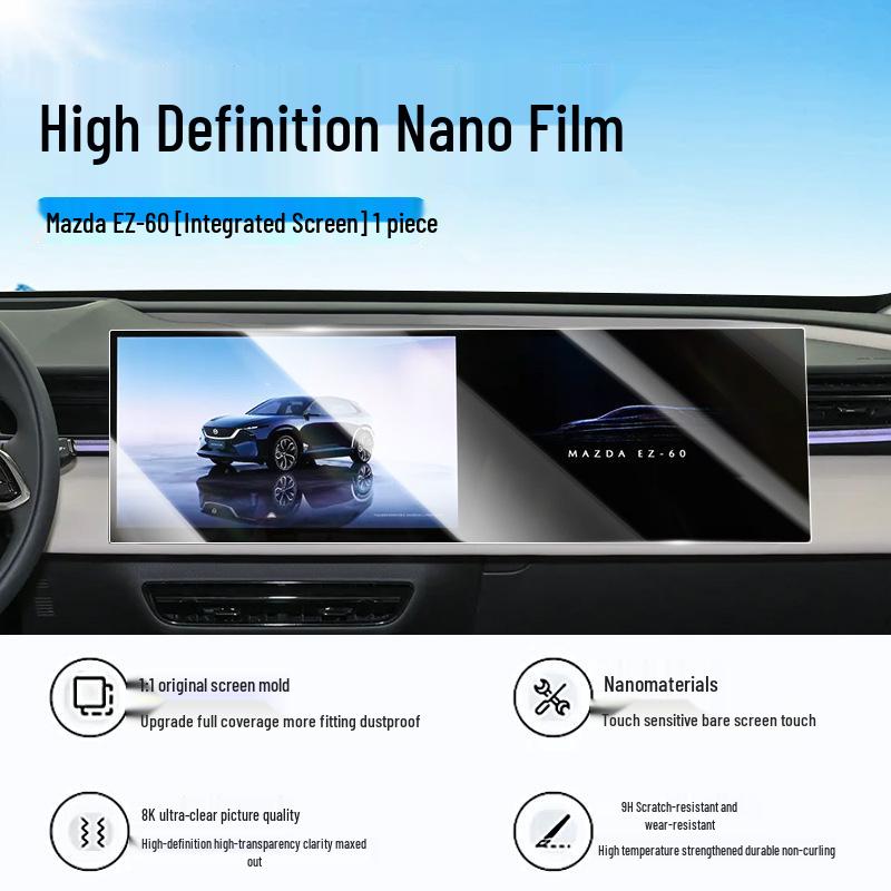 Changan Mazda ez60 Tempered Glass Screen Protector for Central Control Navigation Display