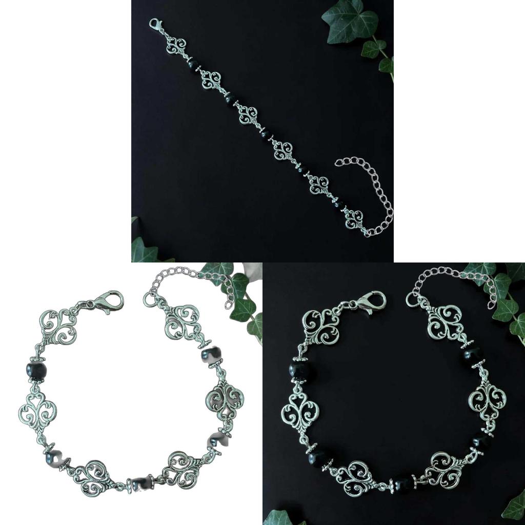 Gotisches Silberarmband mit Sternform für Unisex-Geschenk