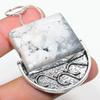 Natural Howlite Jasper Gemstone 925 Sterling Silver Gift Pendant 2.56" A7O53
