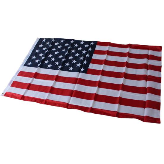 90x150cm Polyester Grommet Strips Stars American USA Flag Banner Campaign Decor