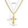 Hot-selling Cross Pendant Stainless Steel K Gold Plated Niche Simple Fashion Collarbone Chain Necklace