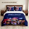 HUNTRIX Personalized Custom Name 3‑Piece Bedding Set Soft Duvet Cover Set For Bedroom Home Decor