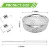 2PCS RV Furnace Vent Screen with Premium Stainless Steel, RV Heater Vent Cover with Tallation Tool