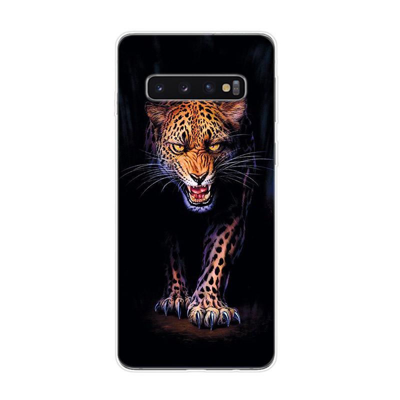 Tiger Leopard Art For Samsung Galaxy S22 Pro S21 S20 FE Ultra S10 S10E Lite S9 S8 Plus S7 S6 Edge Soft Phone Case