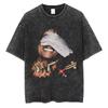 T-shirts Vintage Lavés Michael Jackson Roi de la Pop Hommes Femmes Rétro Gothique Rock T-shirt Homme Punk Oversize T-shirts Streetwear