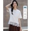 Demana Women's Summer Lace Patchwork T-shirt
